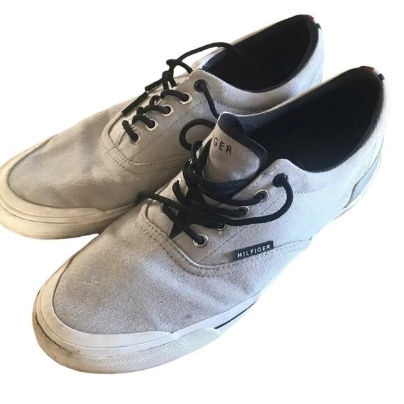 TOMMY Hilfiger light grey tennis shoes size 11 Men's - Picture 1 of 6